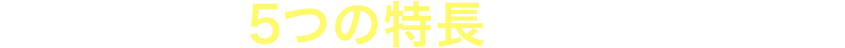 解決できる5つの特長をご紹介します。